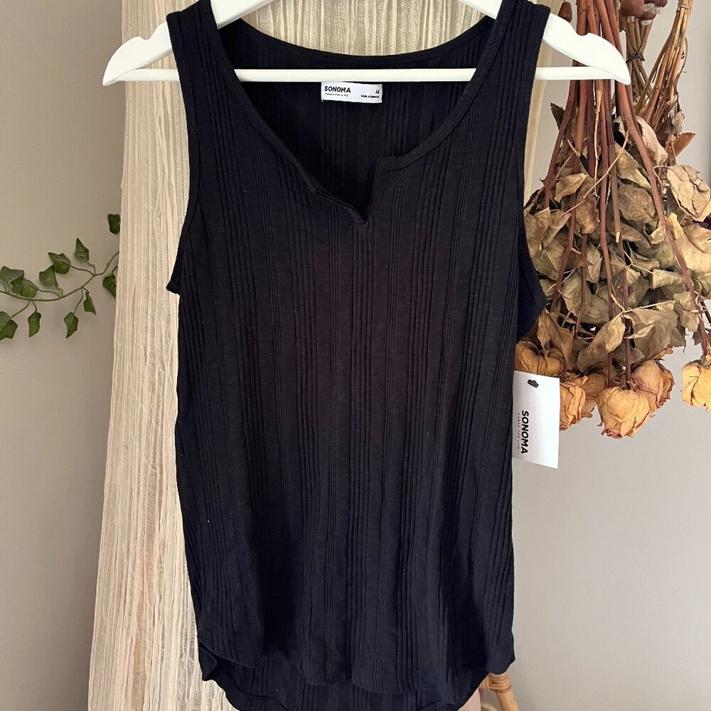 NWT Sonoma Black Tank Top
